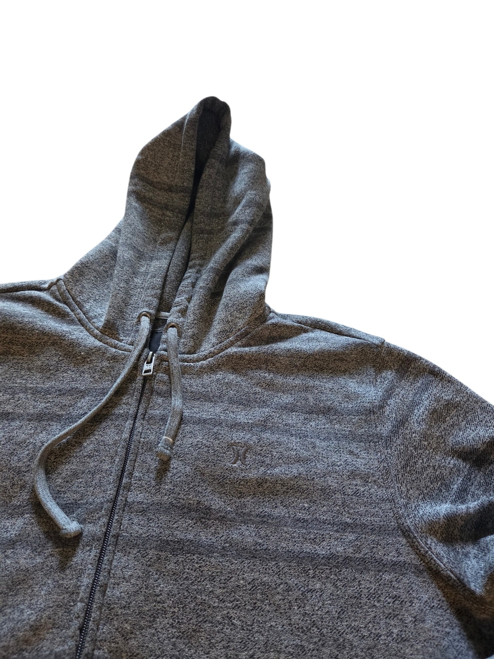 Hurley Men's Gray Full-Zip Hooded Jacket - Picture 6 of 6